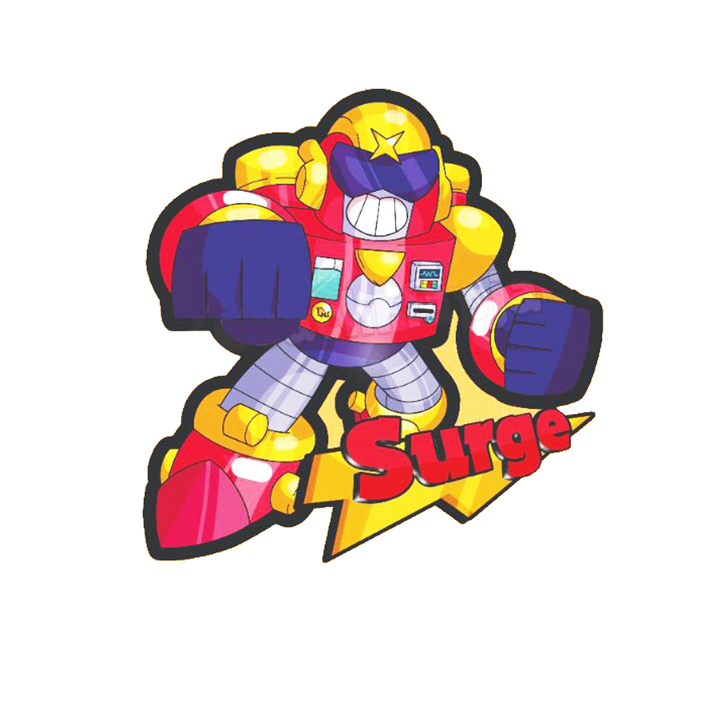 Термоаппликация Brawl Stars №4-2 (Вольт Surge) 19*20см, шт. Термопереводки Детские