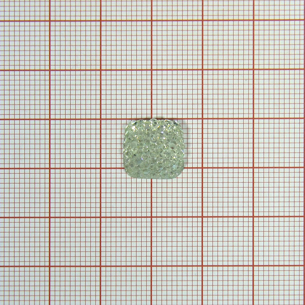 Стразы пришивн. зернист. квадрат 12*12мм белый, 1тыс.шт. Стразы приш. зернистые