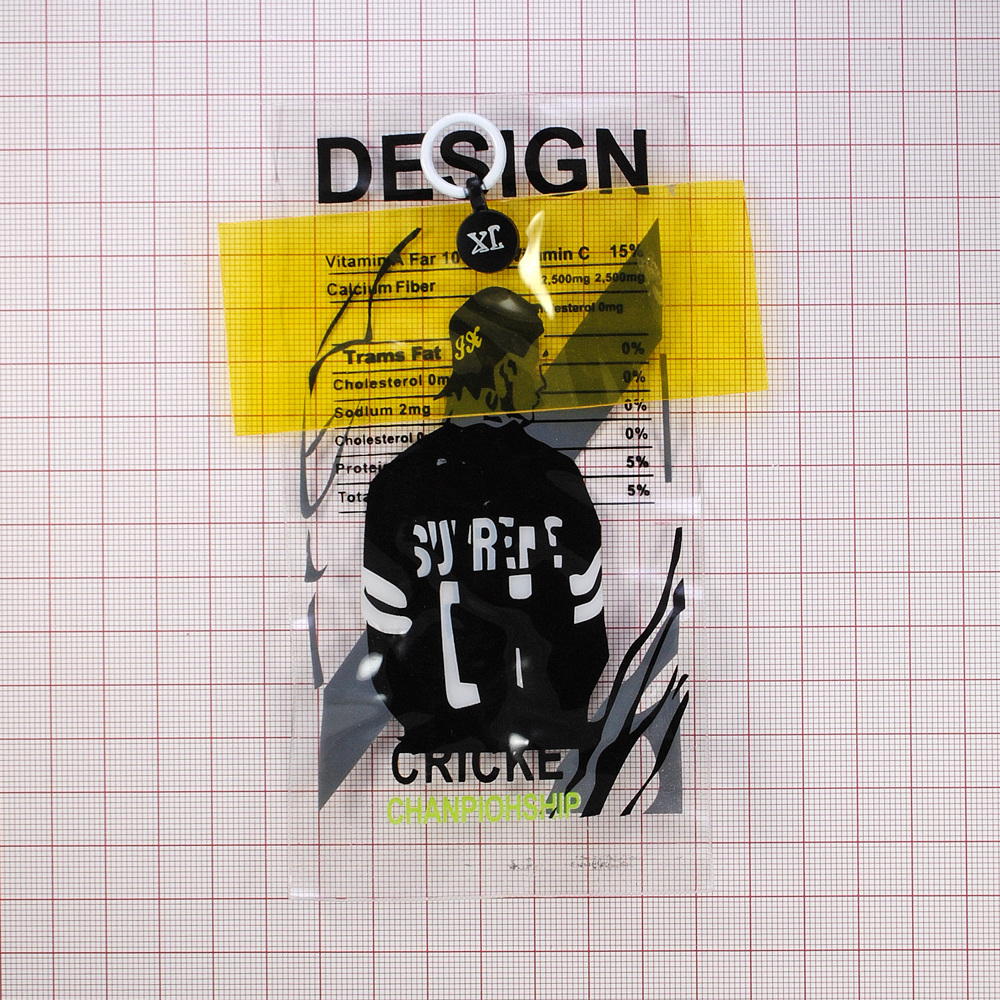 Лейба клеенка с хольнитеном Design Cricket Chanpionship, 10*15,6см, черн., жёлт., зел., прозр., шт. Лейба Клеенка