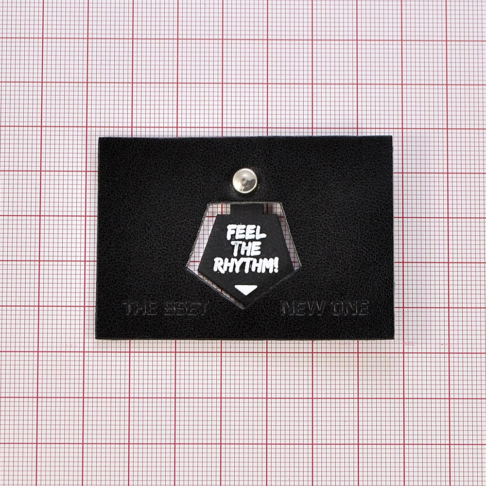 Лейба резиновая с хольнитенами FEEL THE RHYTHM, 6,5*4.5см, черный, белый, шт. Лейба Резина