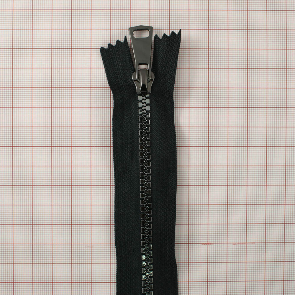 Змейка пластик №5 80см О/Е black nikel, подвеска, односторонняя, шт. Змейка Пластик