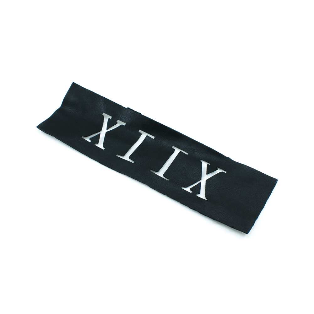 Лейба п/у XIIX 4.8*17см черный. Лейба Кожзам