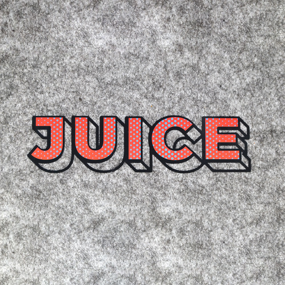 Термоаппликация №13-25 JUICE полноцвет, 32*124мм, шт. Термопереводки Надписи