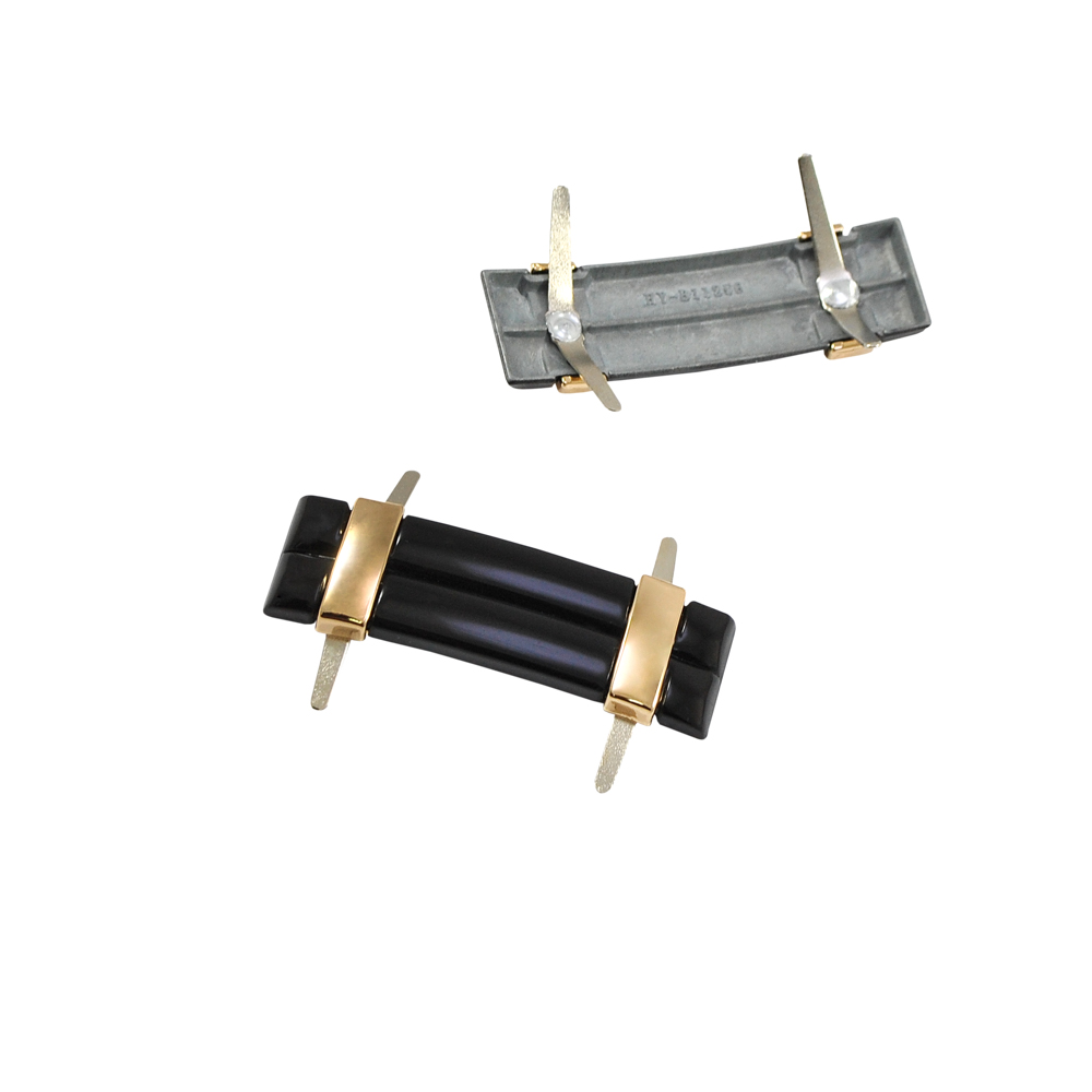 Краб металлический HY-В11256 Лавочка 50*15мм GOLD, черный, шт. Крабы Металл Геометрия