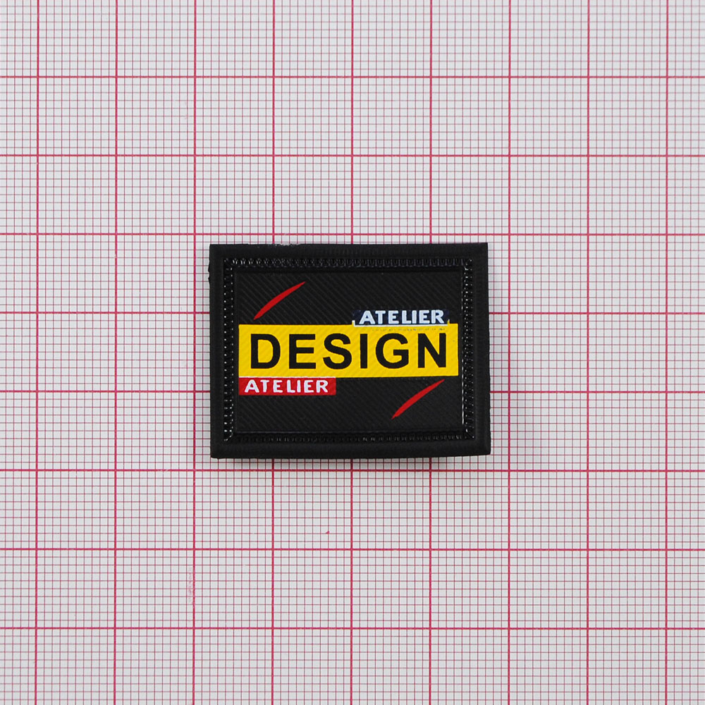 Лейба резиновая DESIGN, 3,5*2,5см, черный, желтый, красный, синий, белый,  шт. Лейба Резина