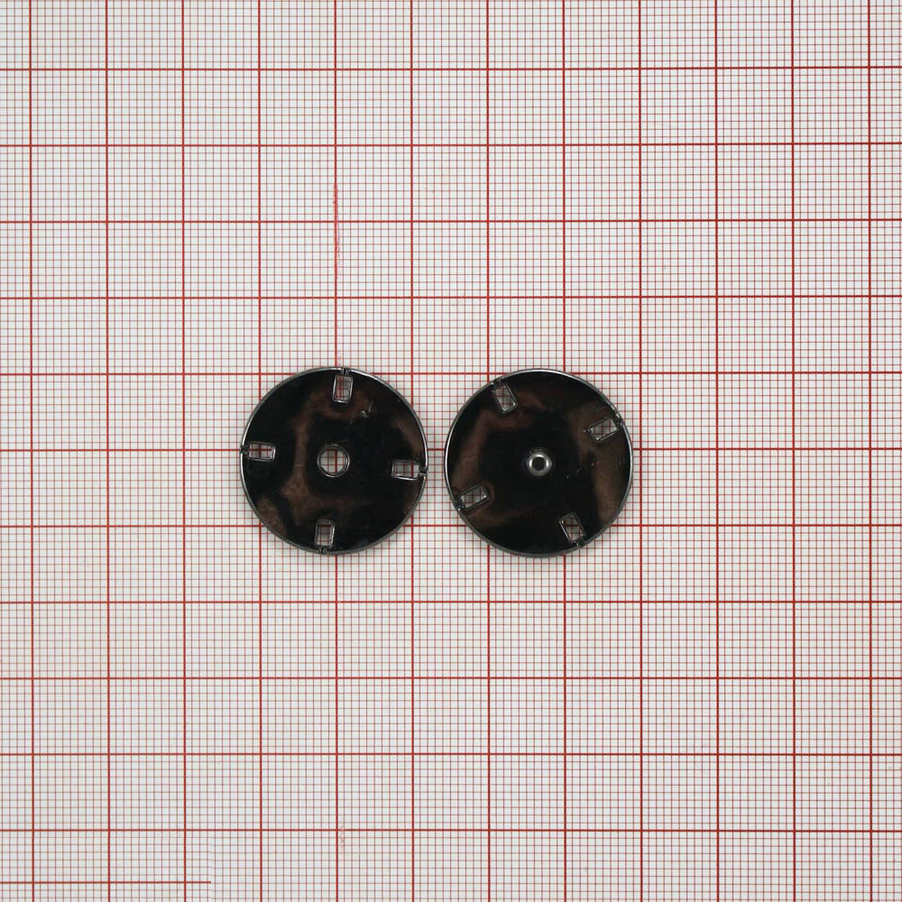 Кнопка пришивная потайная Круглая 25мм 2 части BN, шт. Кнопка пришивная потайная