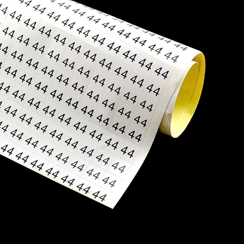 Размерник листовой самоклеящийся 44 белый (20*50шт) . Размерник клеевой (лист)