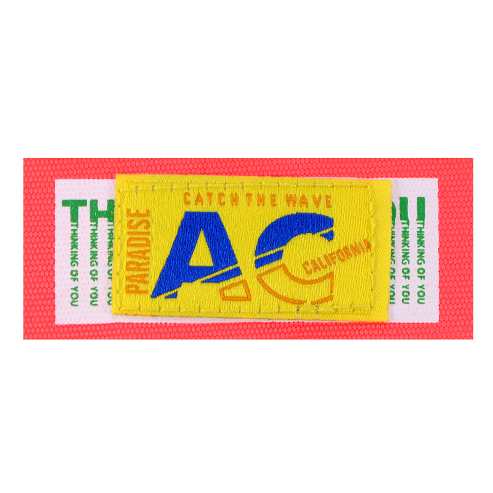 Лейба ткань АС, 8,5*3,5см, бел., роз., жёлт., син., зел., шт. Лейба Ткань