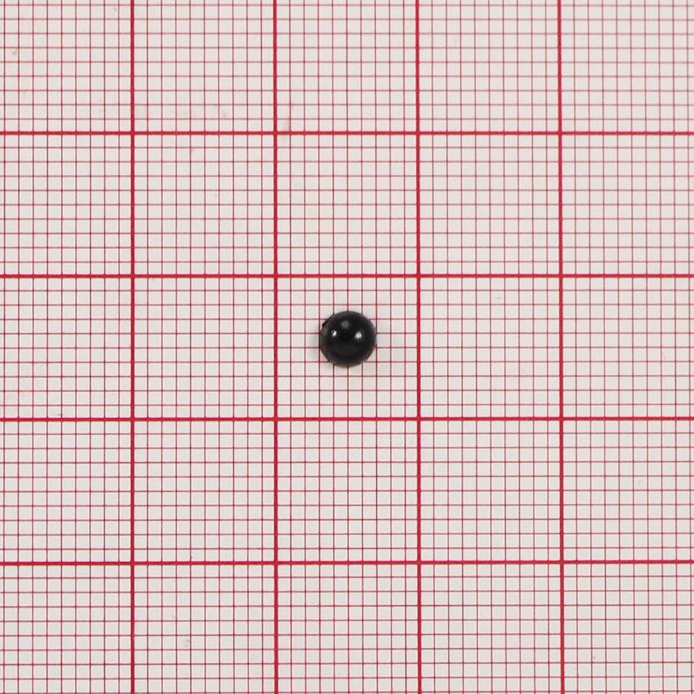 Носик плоский №14, круглый 4мм черный, 1тыс.шт. Носики плоские