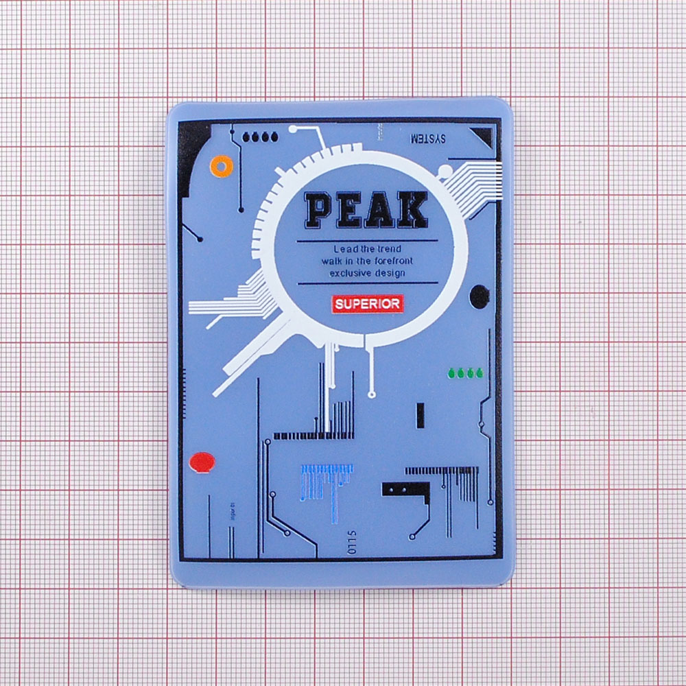 Лейба резиновая PEAK, 7*10см, синий, черный, белый, красный, шт. Лейба Резина