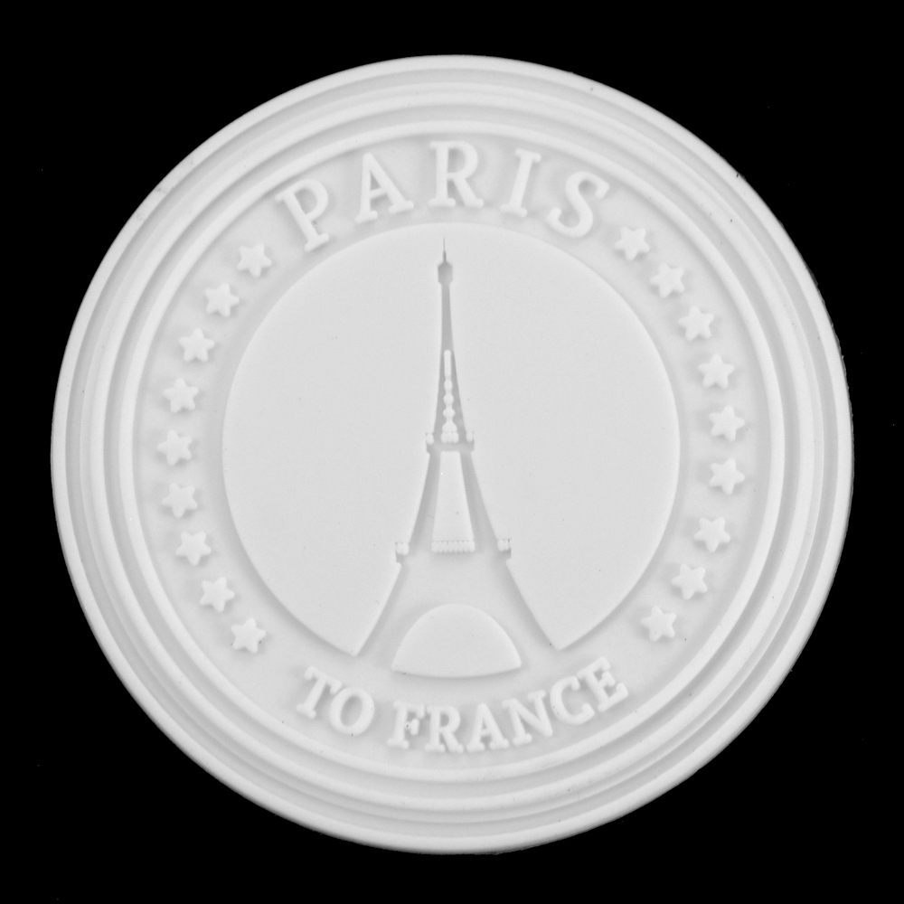 Лейба резина Paris To France 60мм, круглая, белая, шт. Лейба Резина