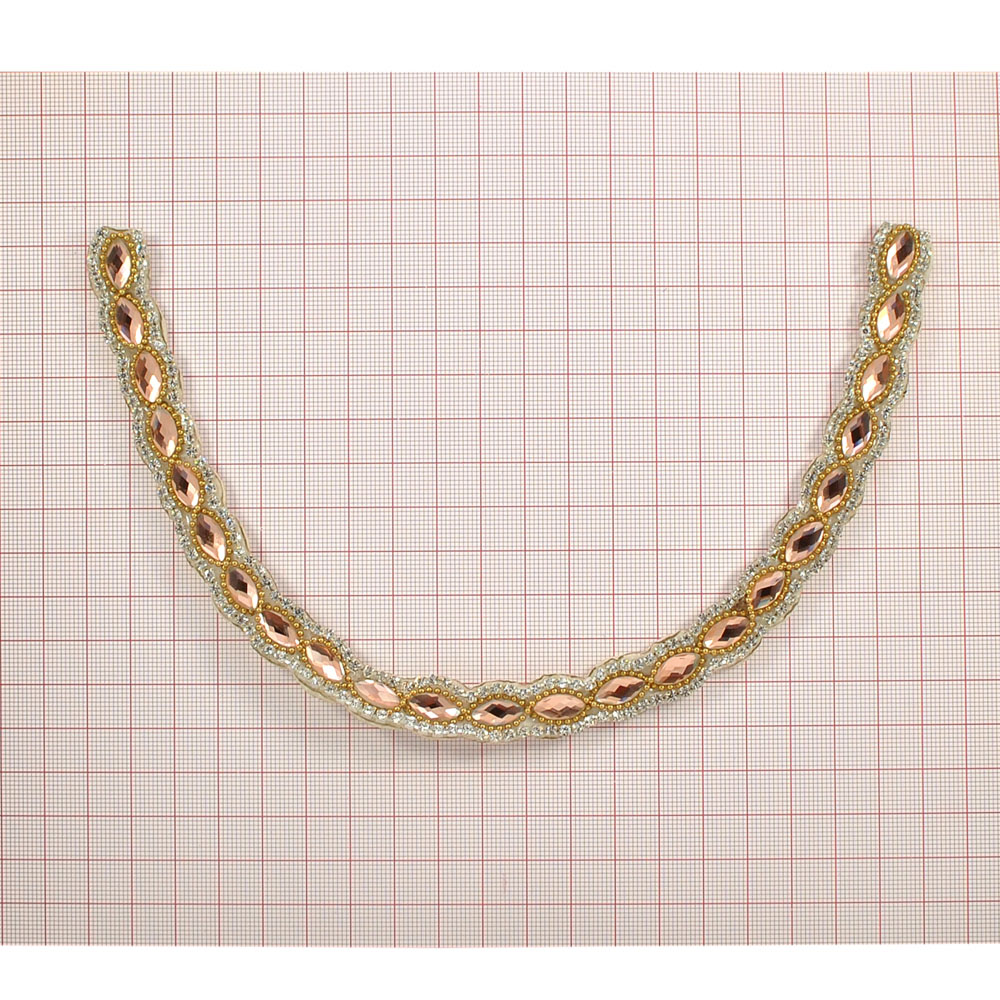 Воротник FY-000 Волна персиковые камни, шт. Воротники