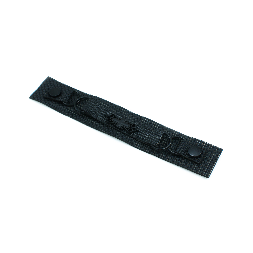 Лейба ткань, металл Пряжка 2,5*14,5см черный, шт. Лейба Ткань