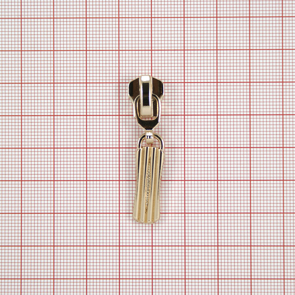 Бегунок металл №5 Трещина Gold, 28*9мм, шт. Бегунок