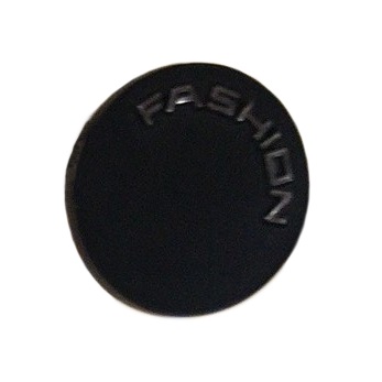 Кнопка металл круглая Fashion 17мм черный матовый, никель. Кнопка металл