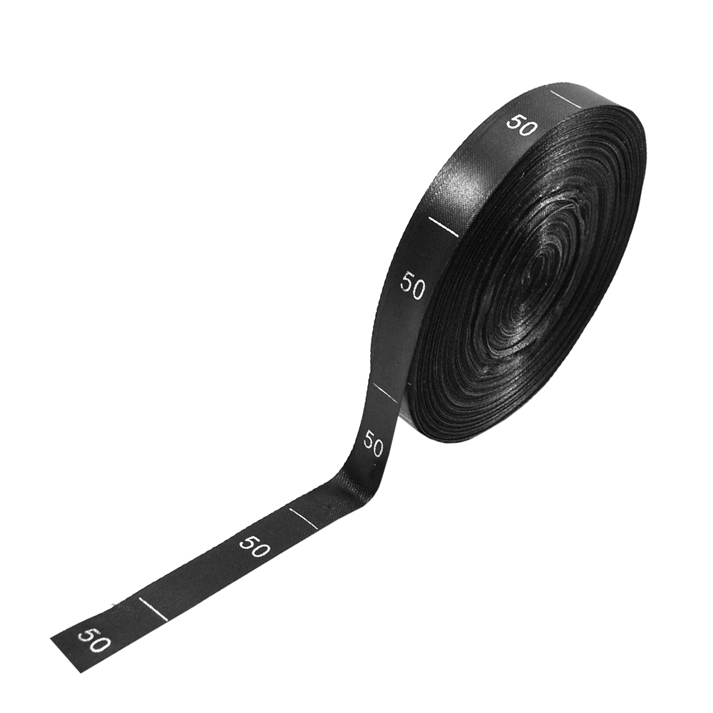 Размерник нейлон черный  50 /1250шт/, 50м. Размерник накатанный нейлон