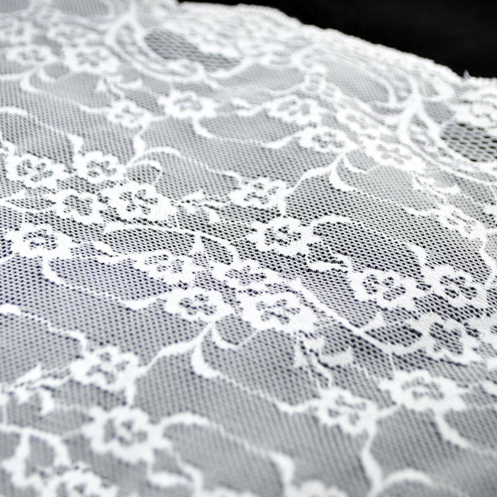 Кружево 2735 32см белое  ярд. Кружево