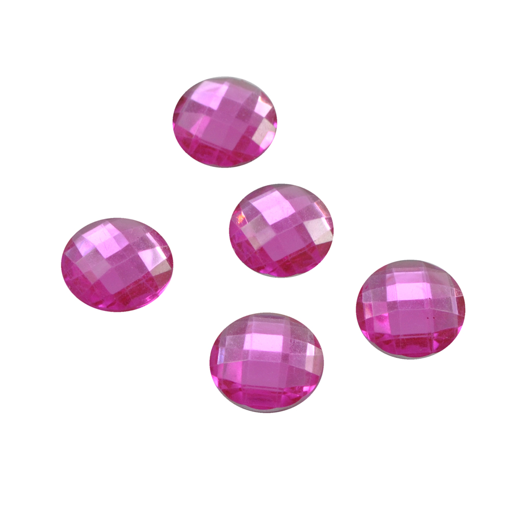 Стразы Д на клей, круг 18мм св-малинов 33, 1тыс.шт. Стразы на клей