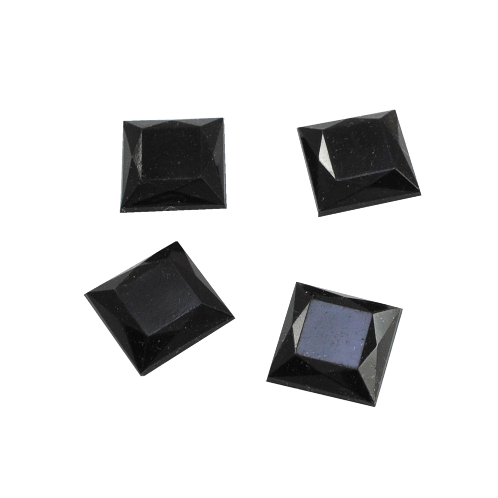 Стразы Д на клей, квадрат 16*16мм черный 37, 1тыс.шт. Стразы на клей