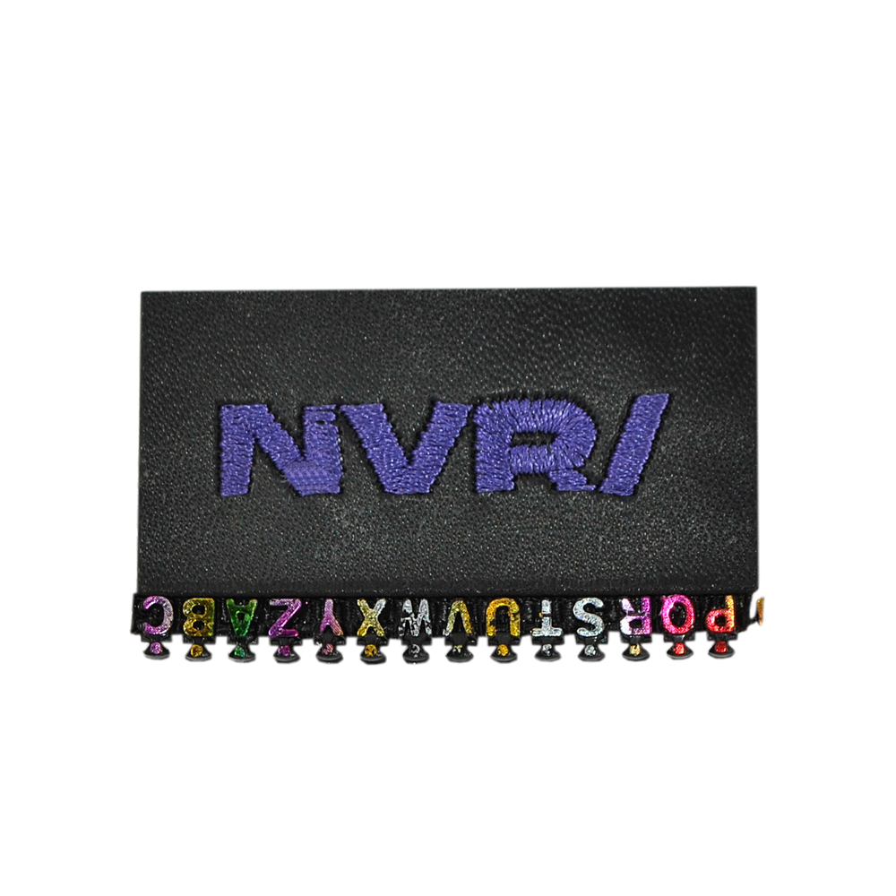 Лейба кожзам и пластик NVRI, 3*5см, черный, сиреневый, синий, зеленый, шт. Лейба Кожзам