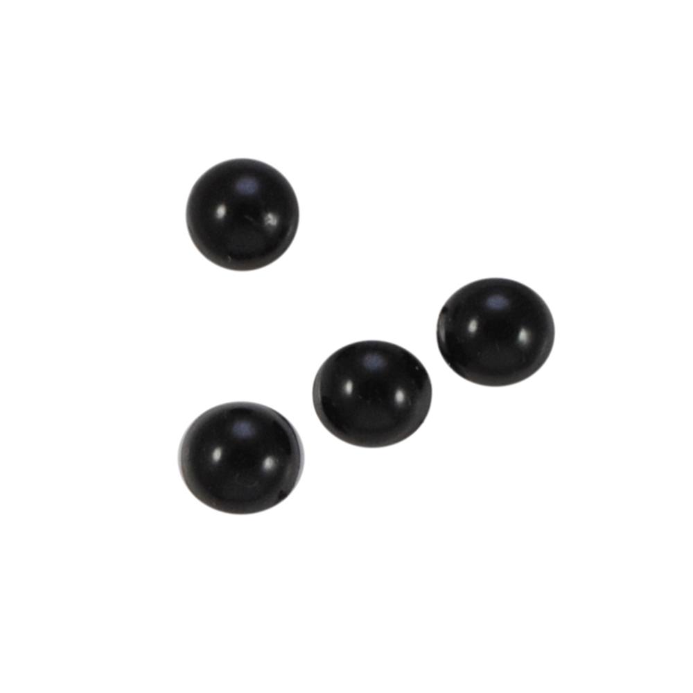 Носик плоский №8, круглый 7мм черный, 1тыс.шт. Носики плоские