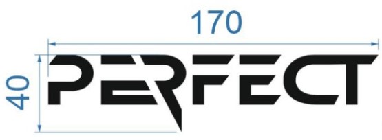 Аппликация, Perfect, 17*4см, лазер, плёнка 63888, шт. Термоаппликация плоттер/лазер