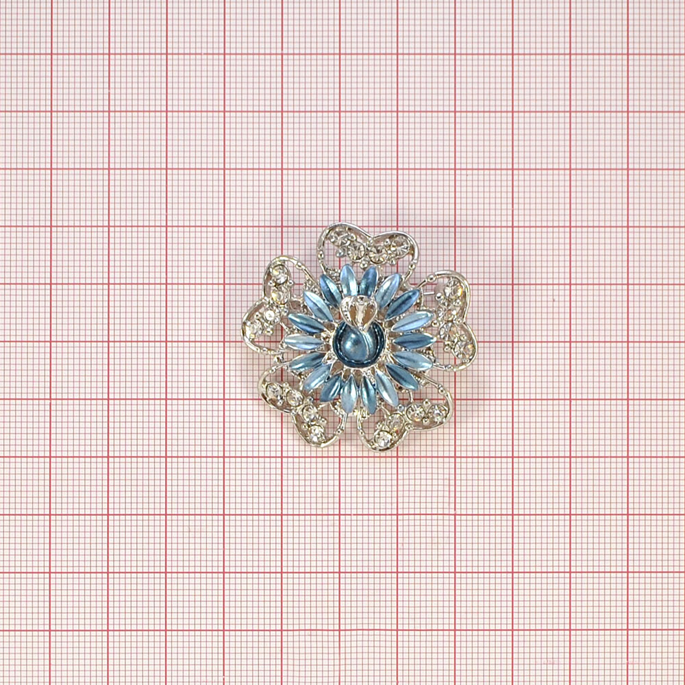 Брошь TS1103501 40мм, NIKEL, шт. Броши