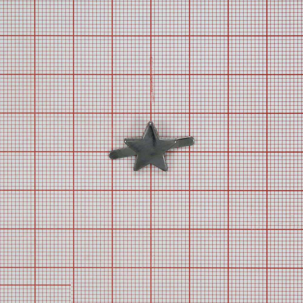 Краб металлический Звезда 1,4*1,4см black nikel, шт. Крабы Металл Геометрия