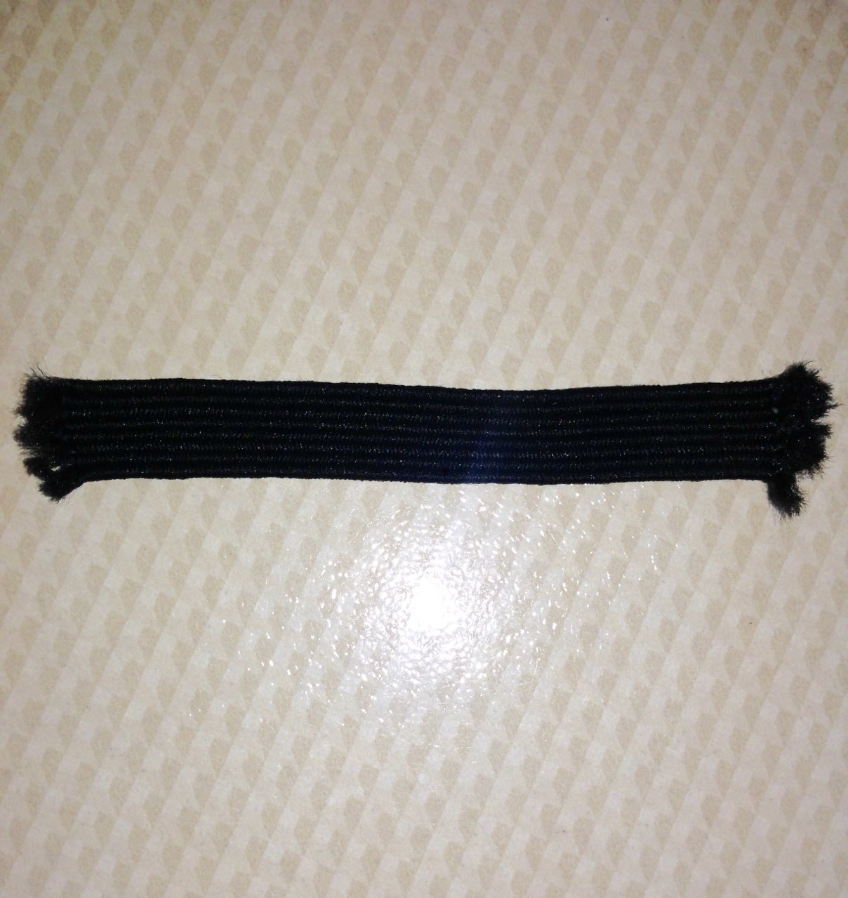 Резинка трикотажная 8мм, черная, 100м. Резинка