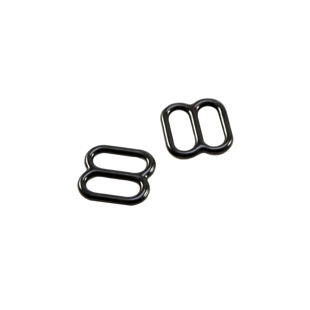 Перетяжка бельевая металл А808 черная 8*6,7мм (внутр.), 10,4*10мм (внешн.), 1т.шт, уп. Перетяжка бельевая