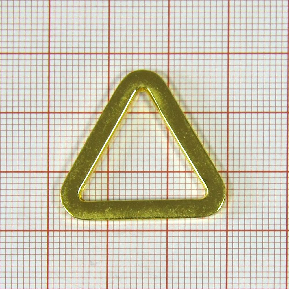 Треугольник металл 5167 GOLD 2см . Перетяжка металл Треугольник