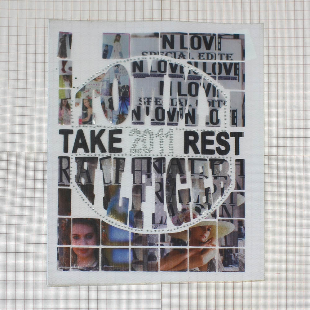 Термоаппликация Take Rest, Витраж, цветная, шт. Термопереводки Надписи