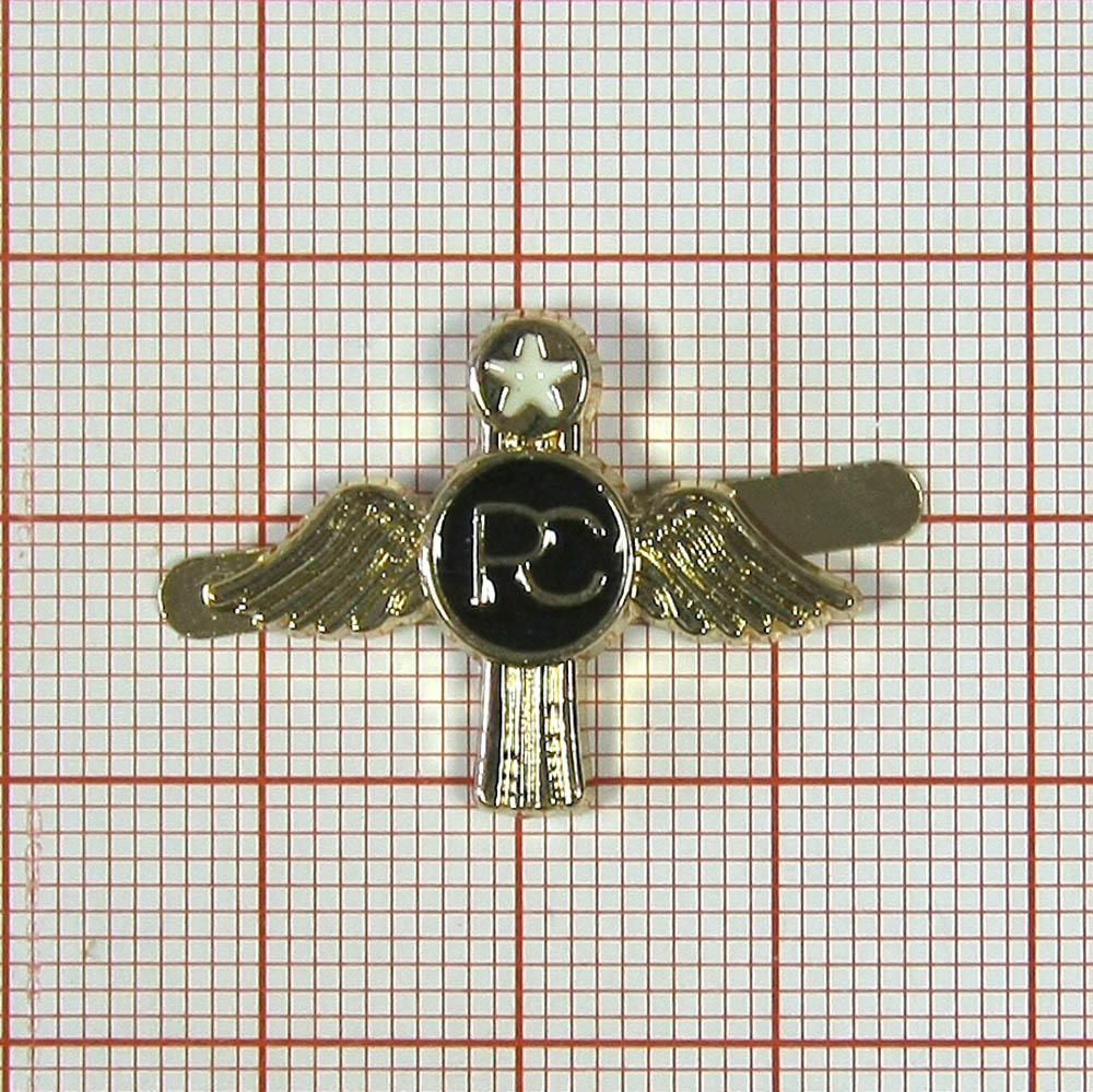 Краб металл PC-крылья 25*19мм GOLD, черная эмаль, шт. Крабы Металл Флаги, Гербы