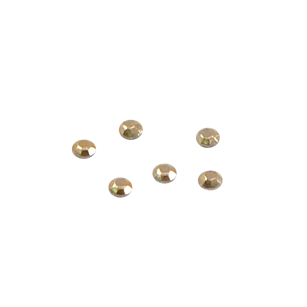 Стразы металл клеевые пирамида SS-6 2мм, GOLD  144тыс.шт.; уп. Стразы металл