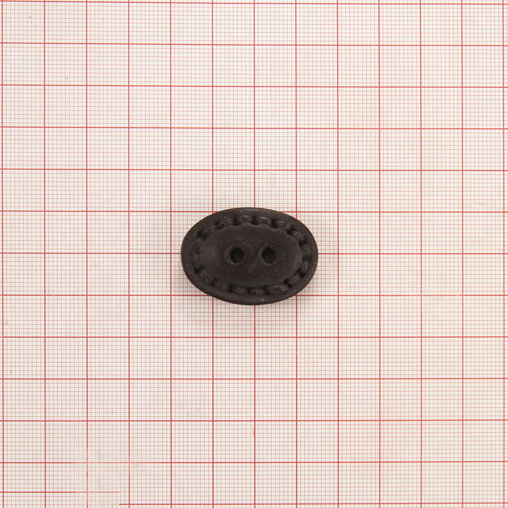 Пуговица №3007 темно-коричневая. Пуговица пластмассовая