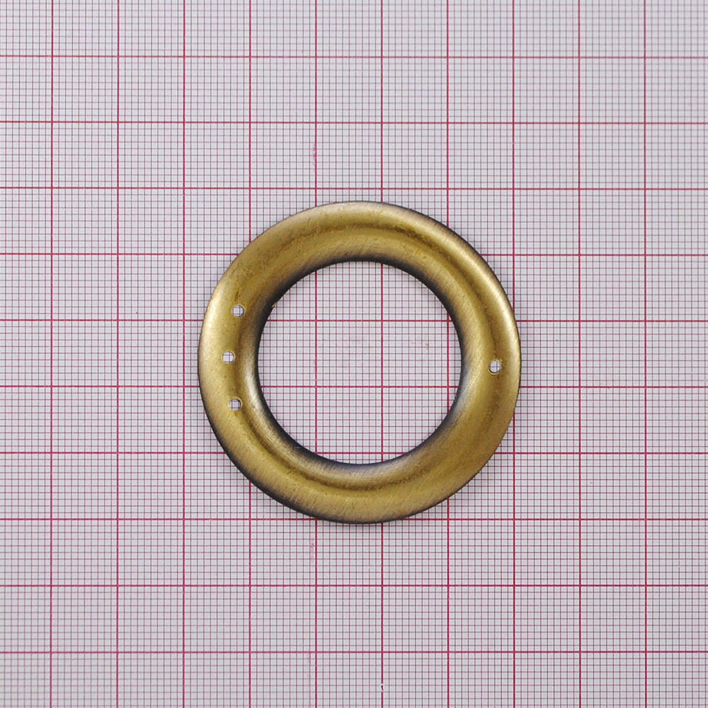 Кольцо металлическое 10304 30мм ANTIK brass brush . Перетяжка металл Кольцо