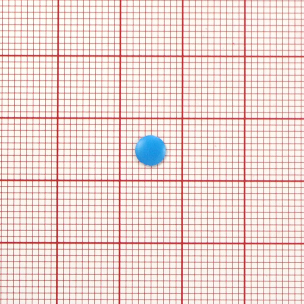 Стразы неон клеев. круг 5мм синий (acid blue)  14,4тыс.шт; уп. Стразы клеевые флуоресцентные