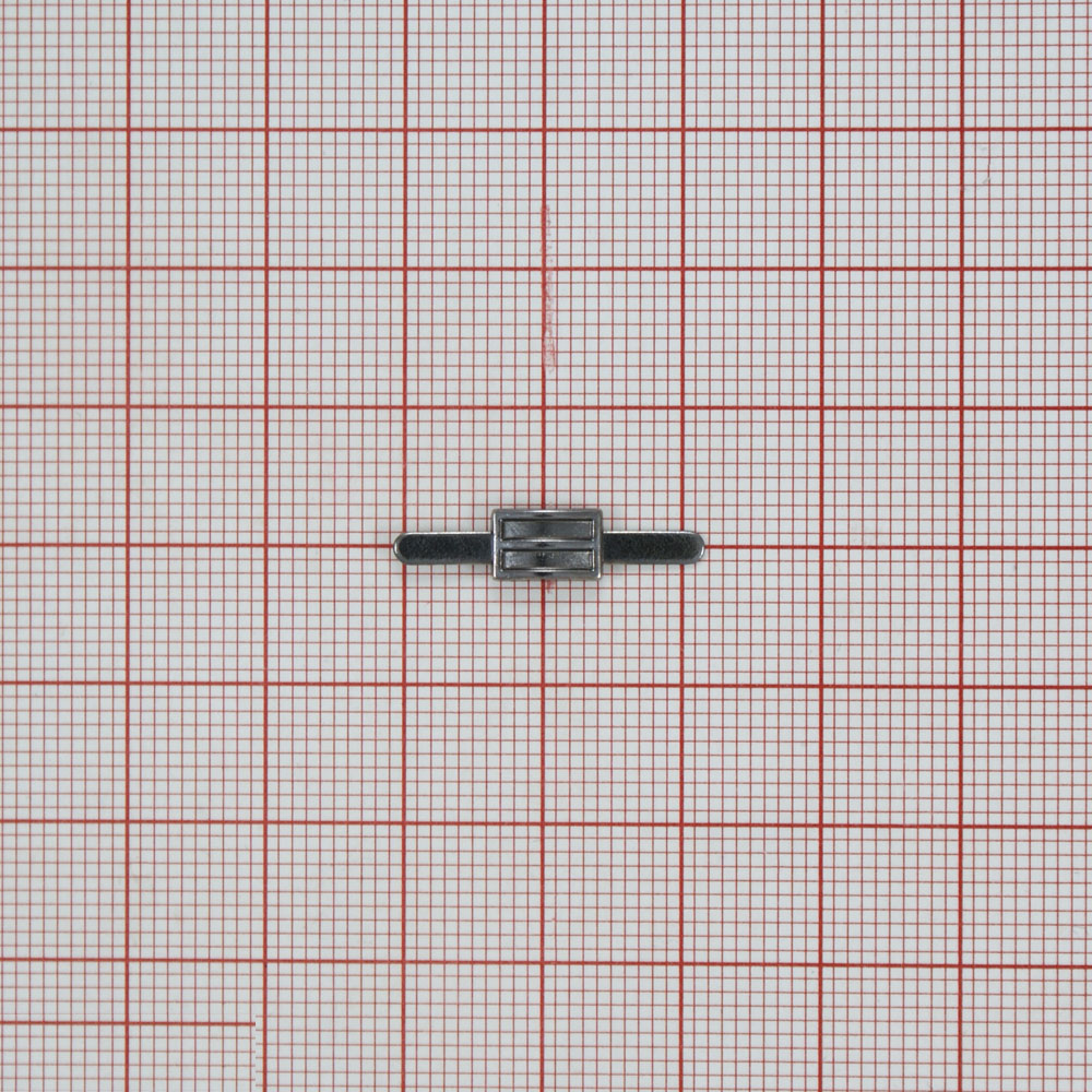 Краб металлический Прямоугольники 0,8*0,5см black nikel, шт. Крабы Металл Геометрия