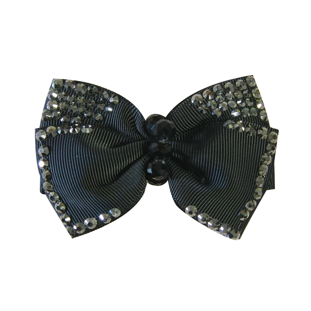 Аппликация декор обувная 15 черная Бабочка, камни, шт. Аппликации Пришивные Цветы Банты