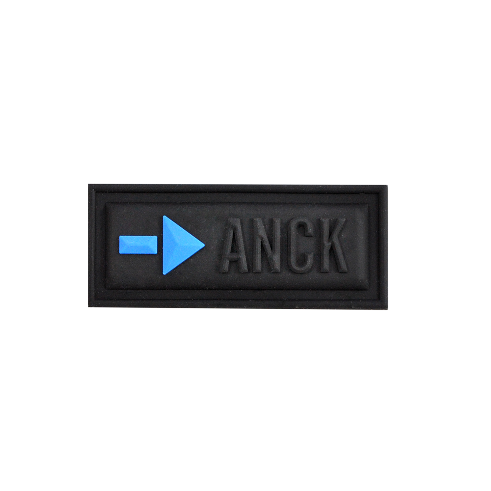 Лейба резининовая Стрелка ANCK  2,5*8см, черный, синий, шт. Лейба Резина