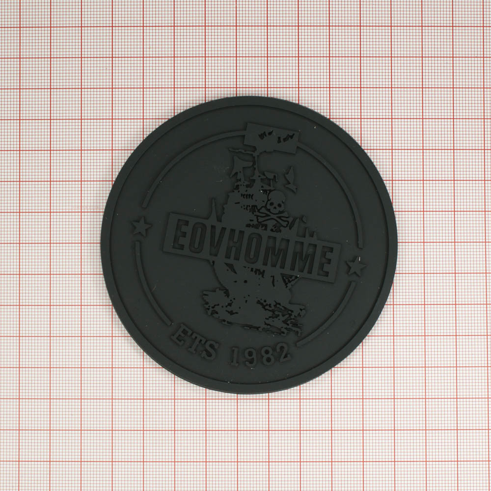 Лейба резиновая Eovhomme Карта круг черная 9,5см . Лейба Резина