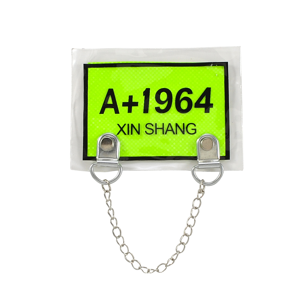 Лейба клеенка с цепочкой А+1964, 6*8см, черный, салатовый, никель, шт. Лейба Клеенка