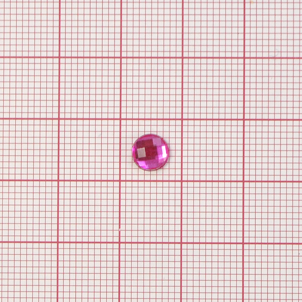 Стразы Д на клей, круг 6мм св-малинов 33, 1тыс.шт. Стразы на клей