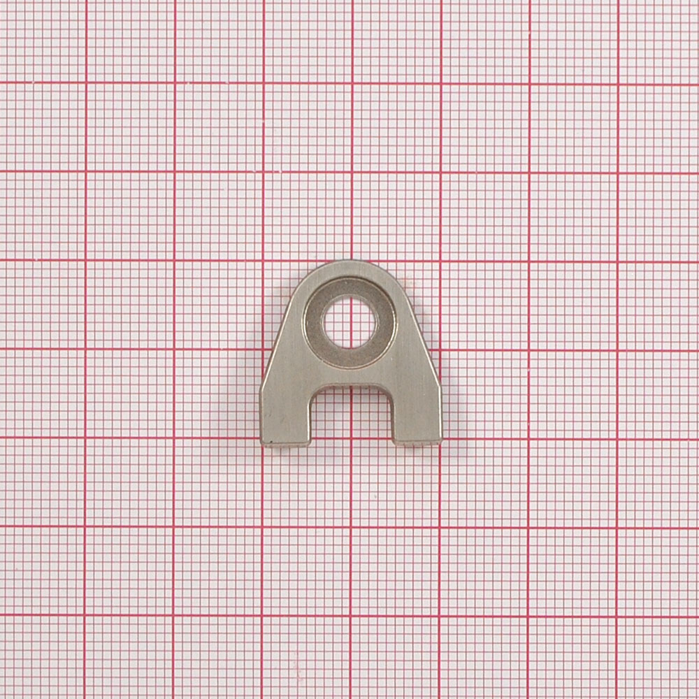 Петля обувная металл, 20,5*20,8*3,4мм, никель матовый, шт. Петля обувная