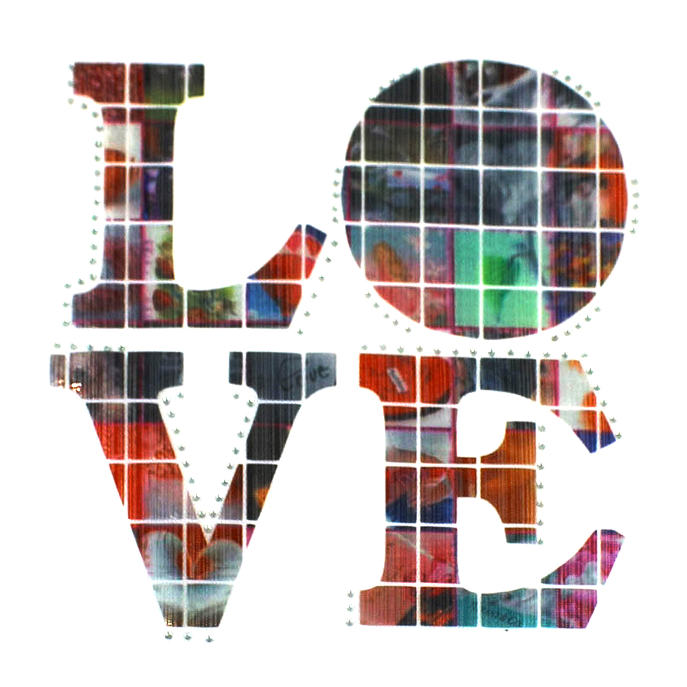 Термоаппликация LOVE, шт. Термопереводки Надписи