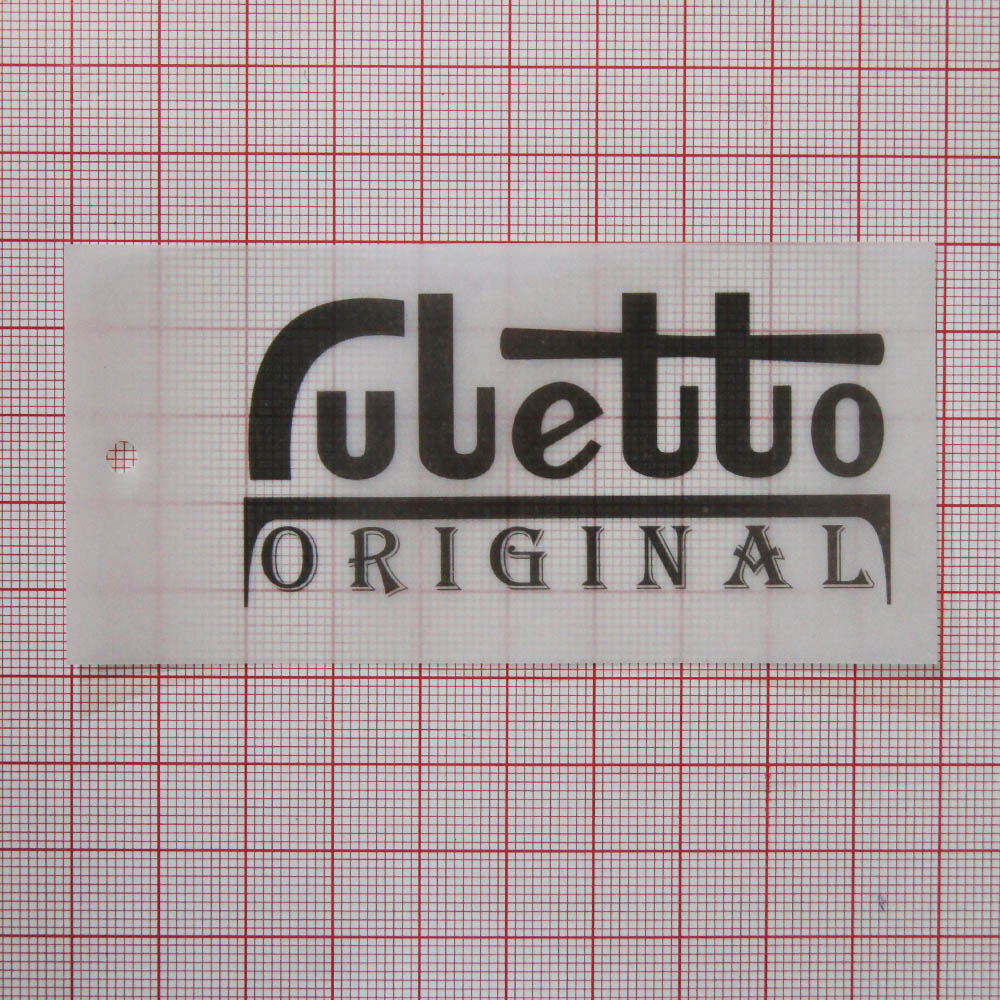 Этикетка калька Ruletto черный лого. Этикетка бумага
