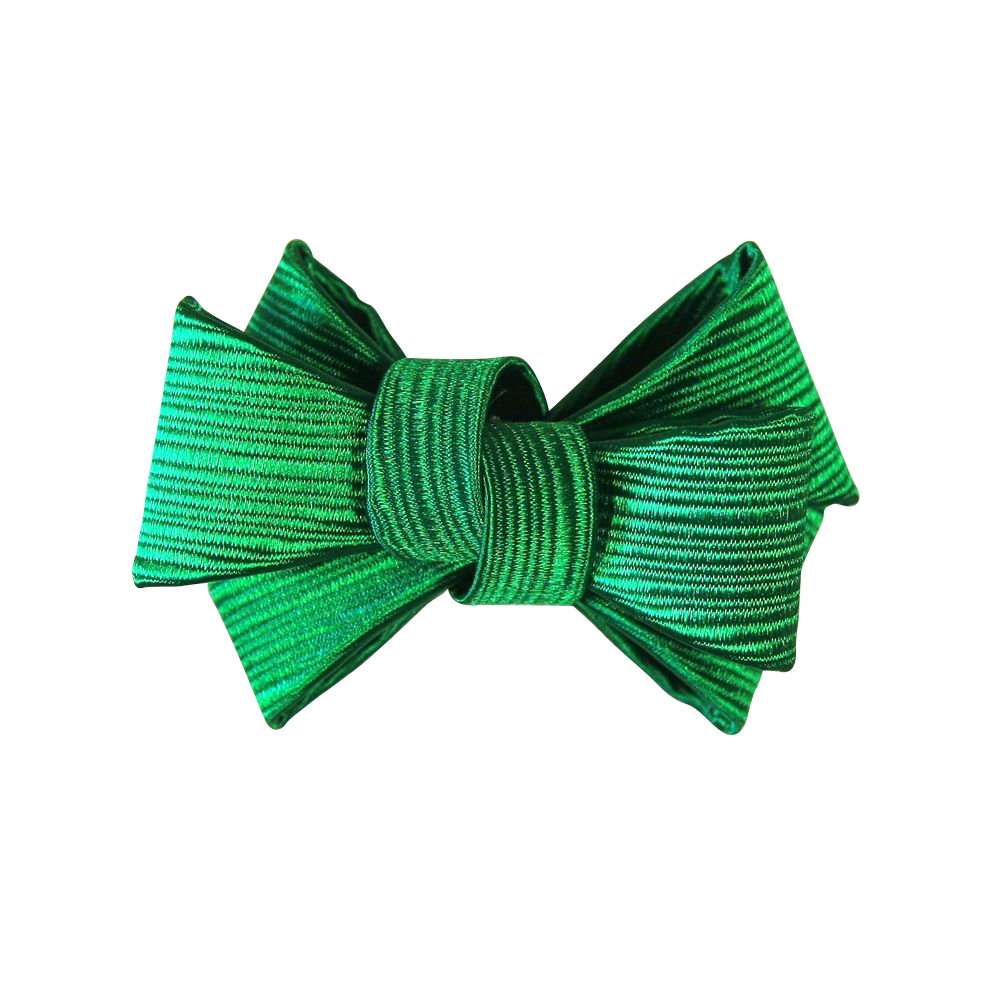 Аппликация декор обувная SAF0694 5*7см изумрудно-зеленый бантик-фильц, шт. Аппликации Пришивные Обувные