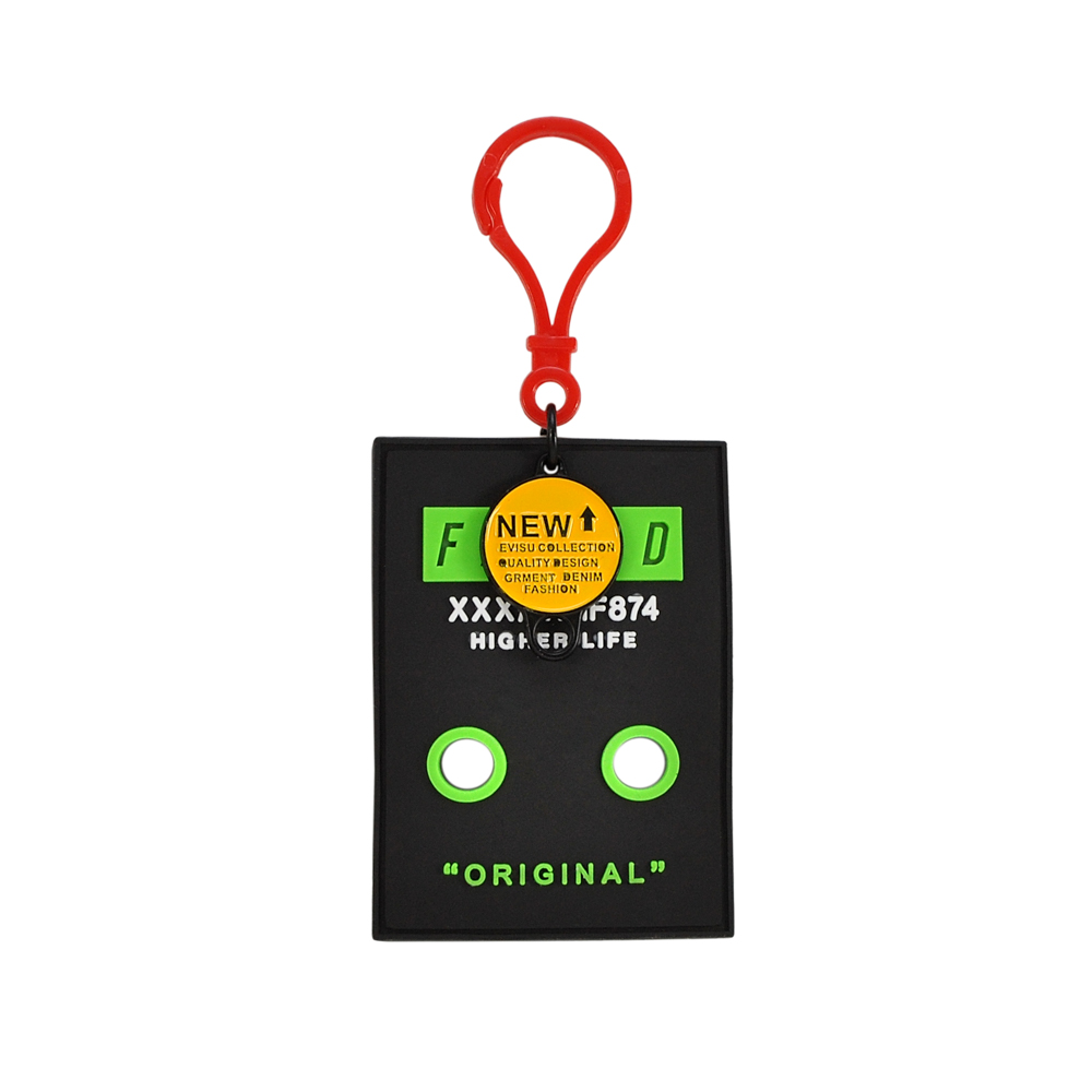 Подвеска резиновая с блочкой Original, 5,5*12см, черный, белый, зеленый, шт. Подвески