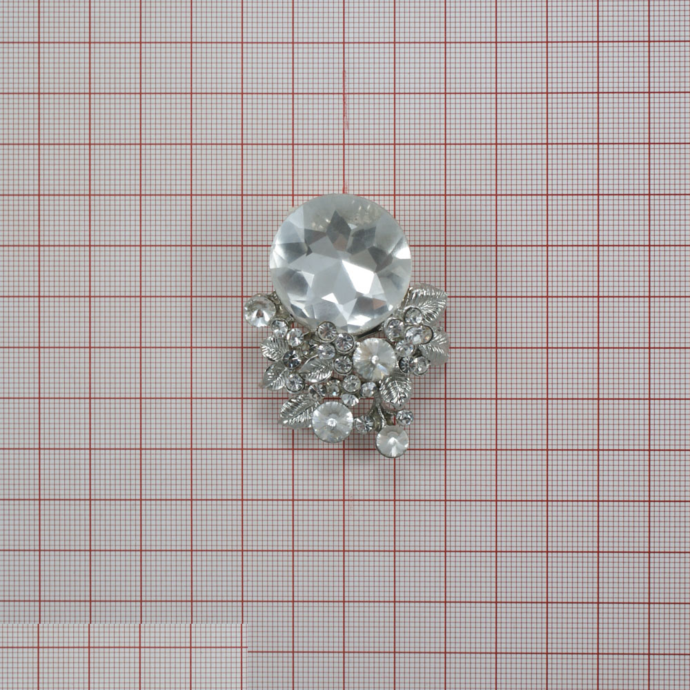 Брошь 61149 NIKEL, шт. Броши
