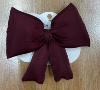 Аппликация тканевая пришивная Бант, марсала, шт. Аппликации Пришивные Цветы Банты